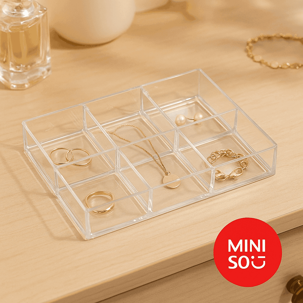 Stackable 6 Grid Ps Jewelry Organizer