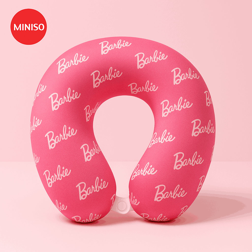 Barbie Collection Memory Foam U-Shapad Neck Pillow Miniso