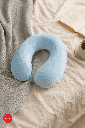 Dual Color Memory Foam U Shaped Neck Pillow (blue)