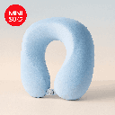 Dual Color Memory Foam U Shaped Neck Pillow (blue)