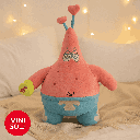 Patrick Star Pink Heart Plush Toy 45CM Miniso