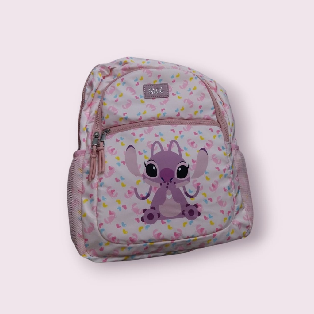 Disney Lilo & Stitch Collection All-Cover Print Backpack (Angel Pink)