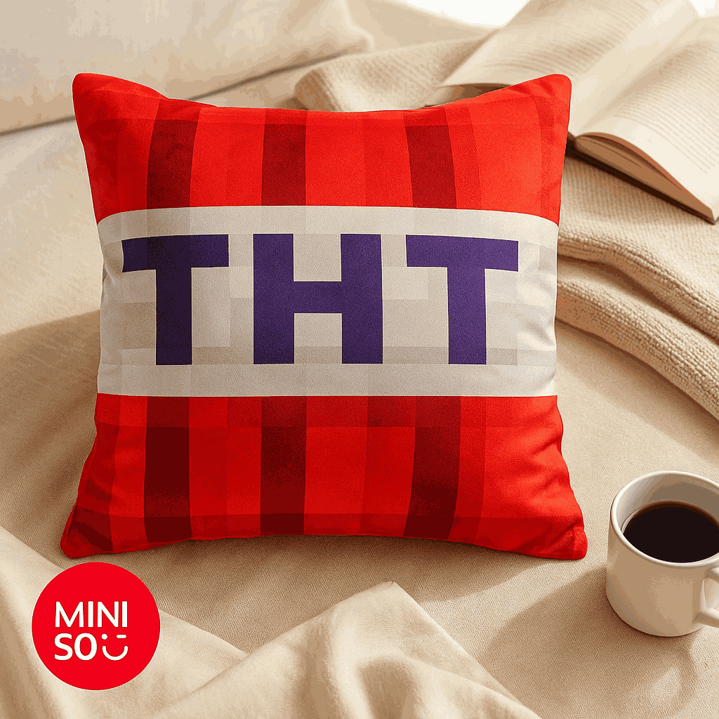 Minecraft 16 bin TNT Quadrate Pillow Miniso