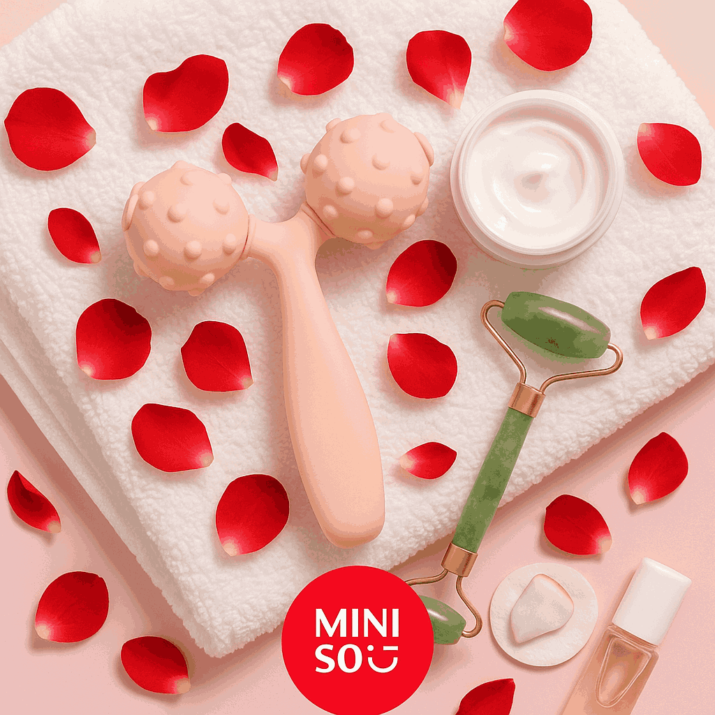 Double Ball Body Roller Massager (Pink)