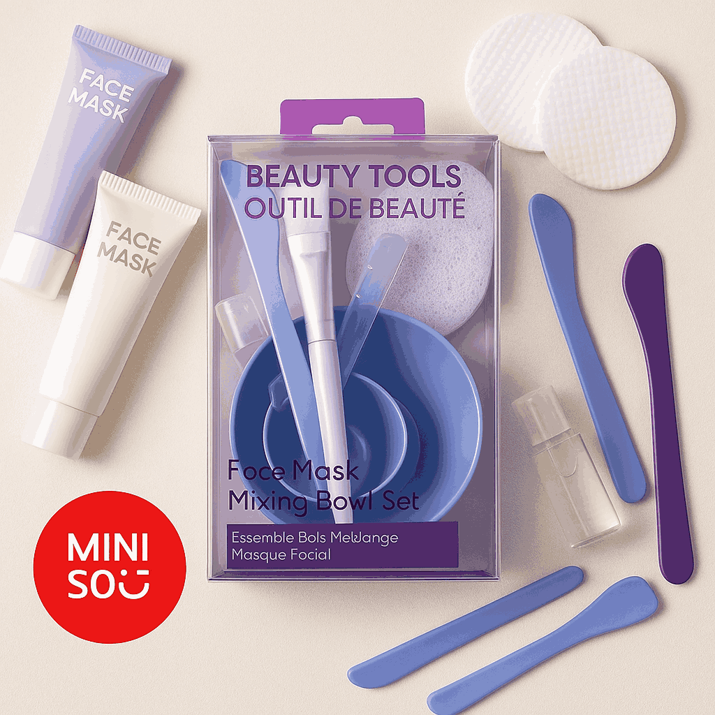 Professional Face Mask Mixing Bowl Set(8pcs) Miniso