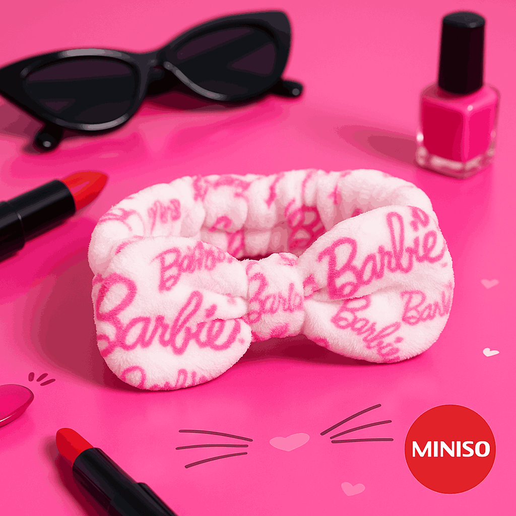 Barbie Collection Letter Printed Headband Miniso