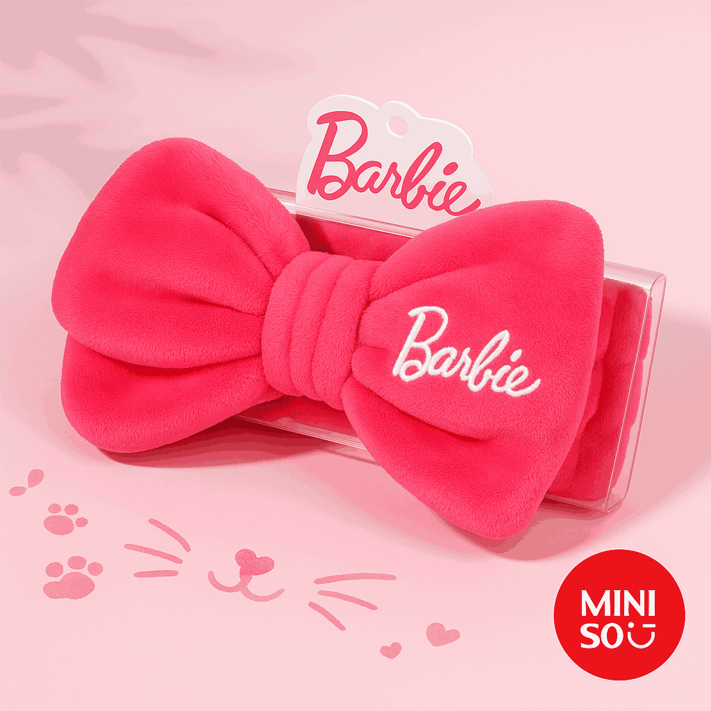Barbie Collection Large Bowknot Headband Miniso