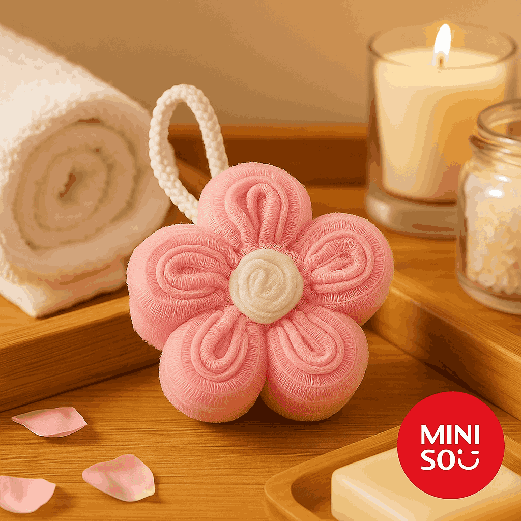 Flower Loofah (Pink) Miniso