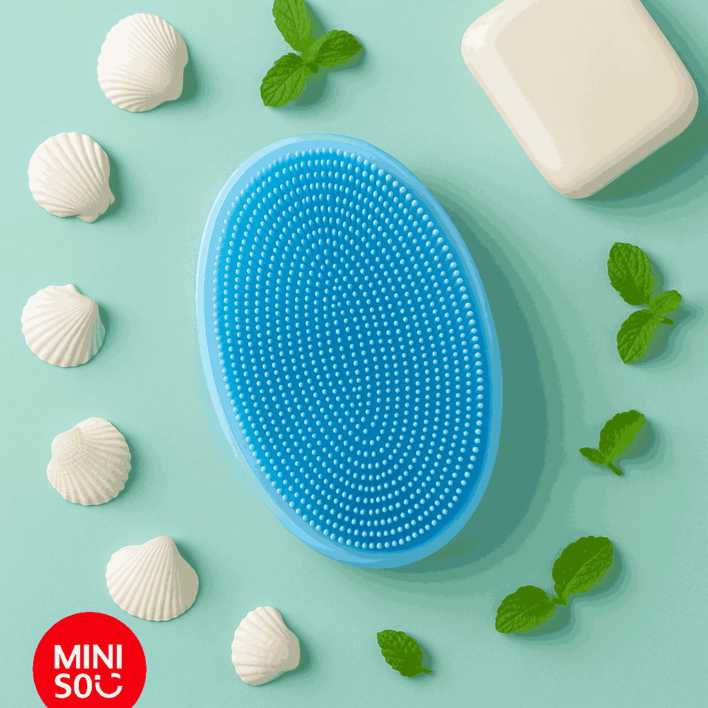 Massaging Shower Scrubber(Blue)