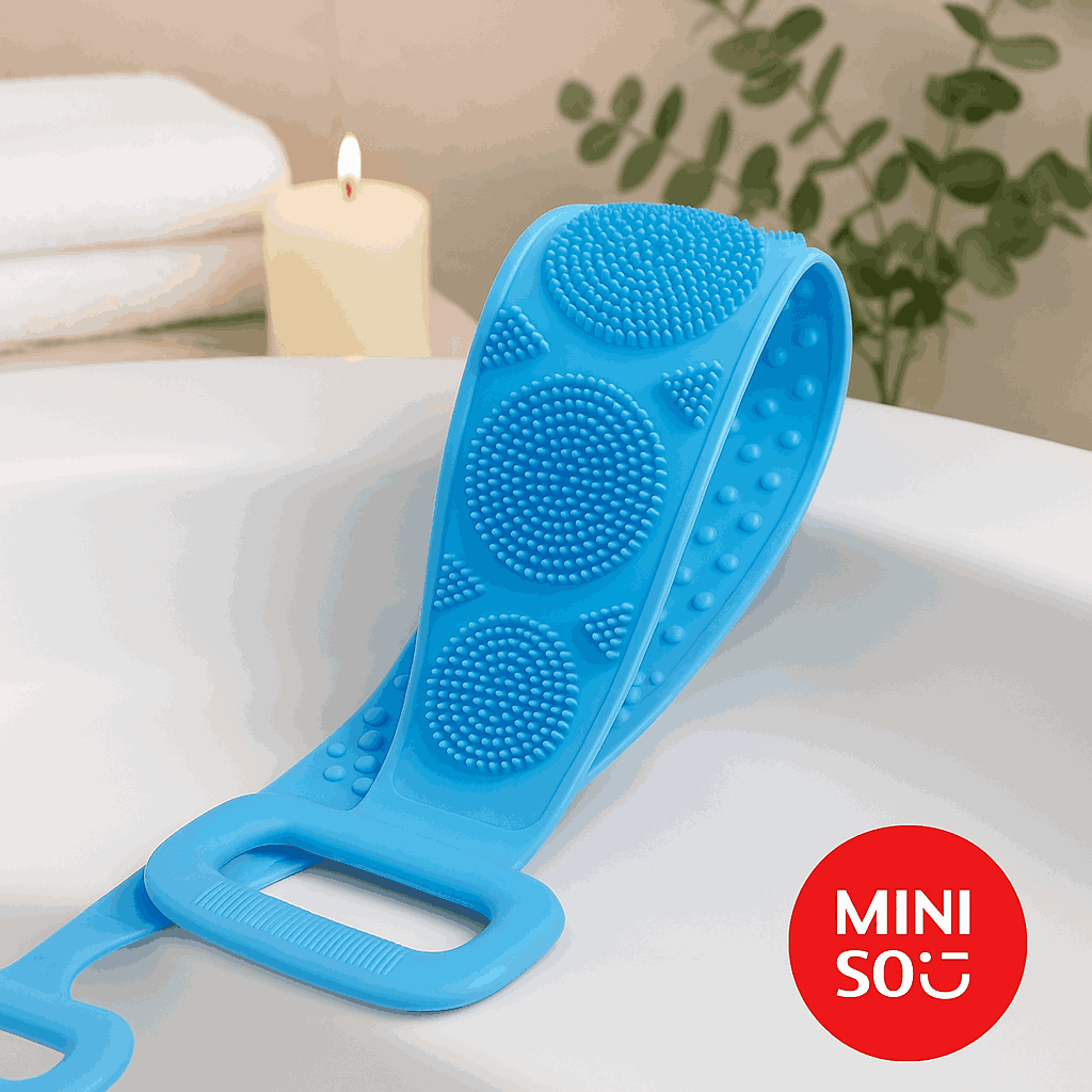 Back Scubber For Shower (Blue)Miniso