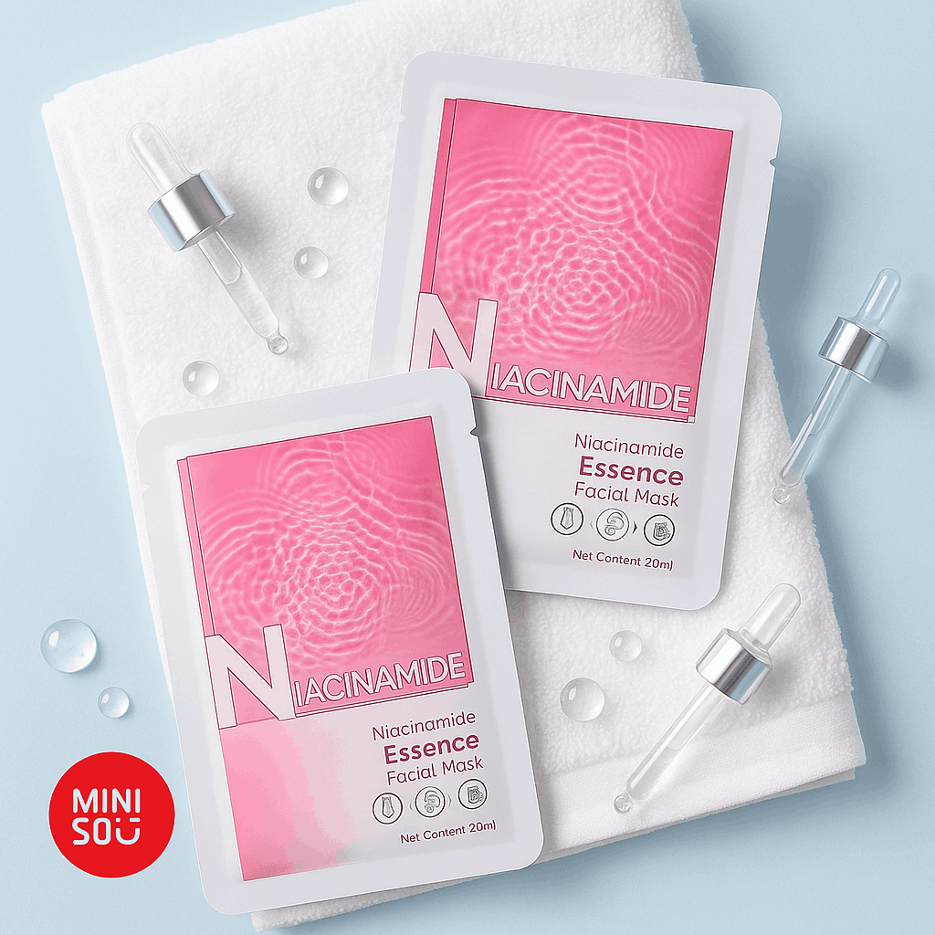 Miniso Essence Facial Mask(Niacinamide)Pack Of Too