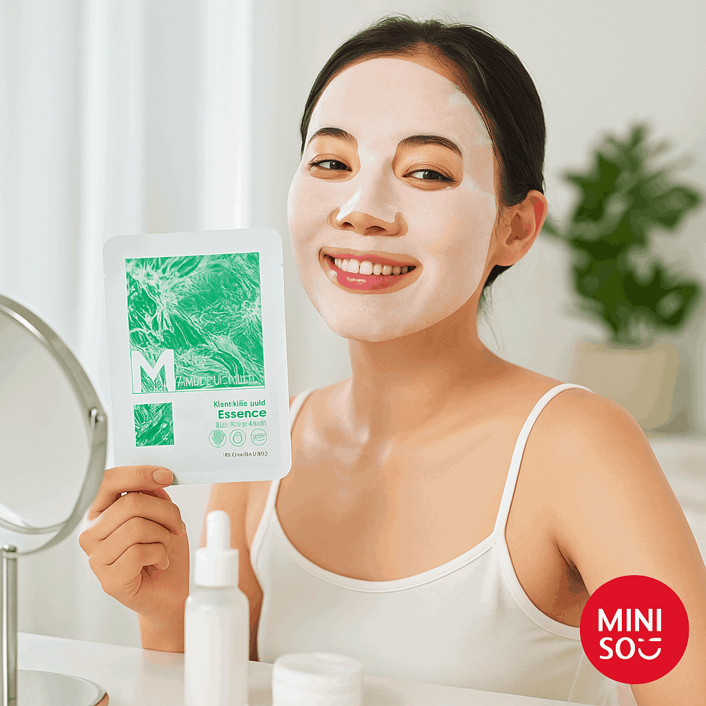 Miniso Essence Facial Mask(Mandelic Acid)Pack Of Too