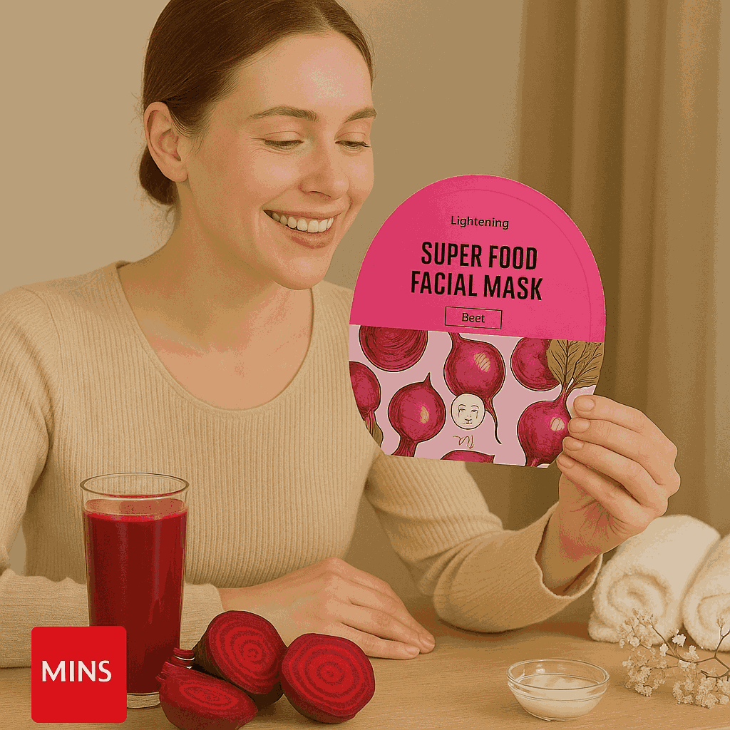 Miniso Vitamin Radiance Mask (Beet)Pack Of 2