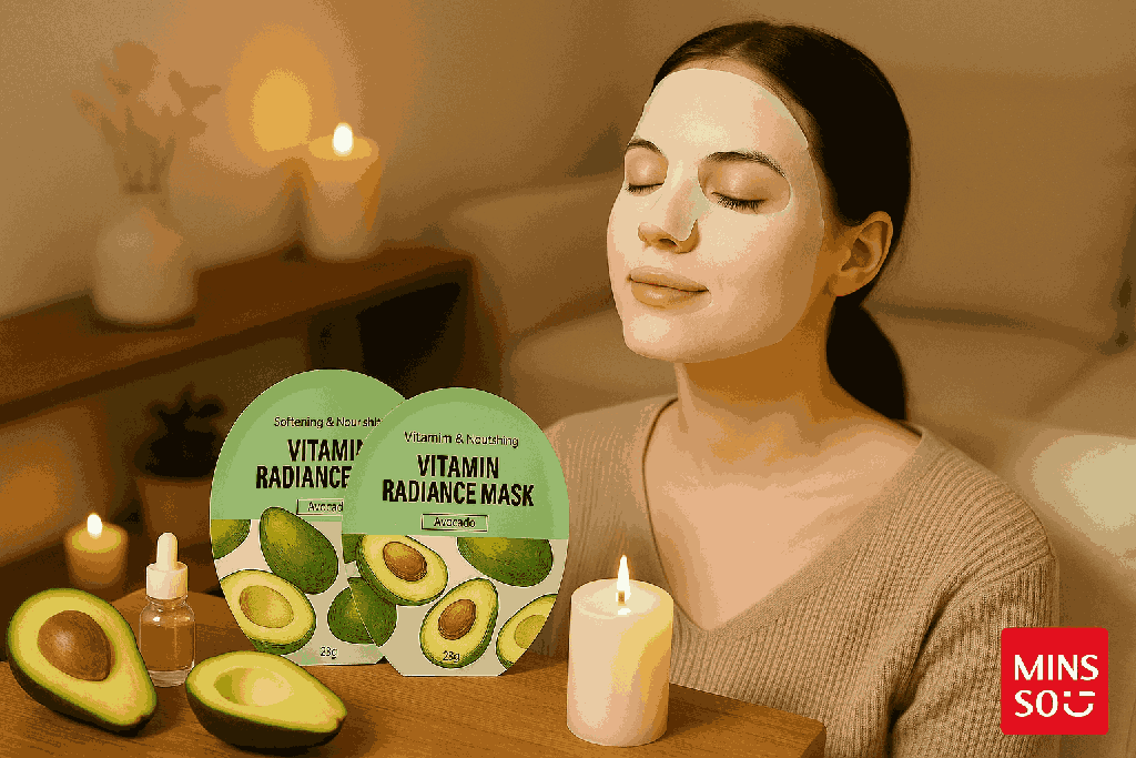Miniso Vitamin Radiance Mask (Avocado)Pack Of 2