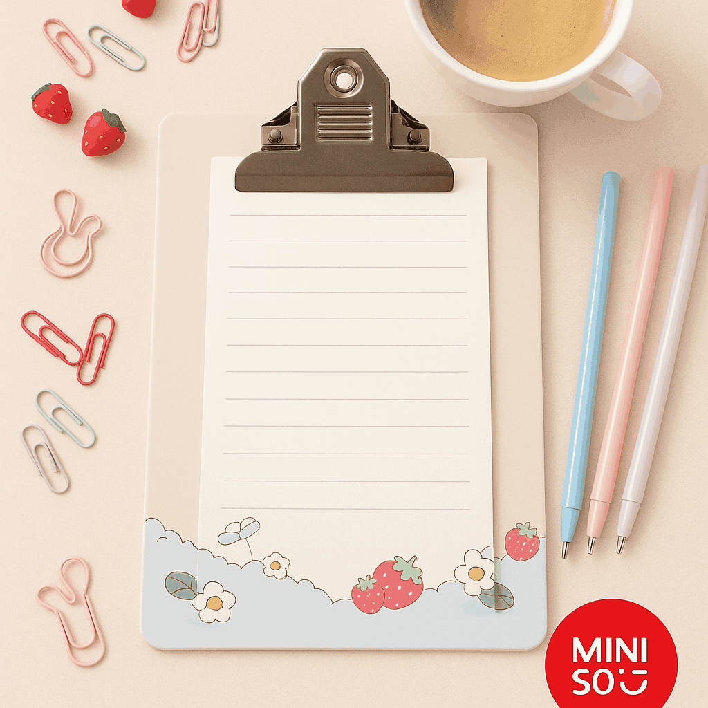 Sanrio Characters Strawberry Collection A5 Clipboard (50 Sheets)