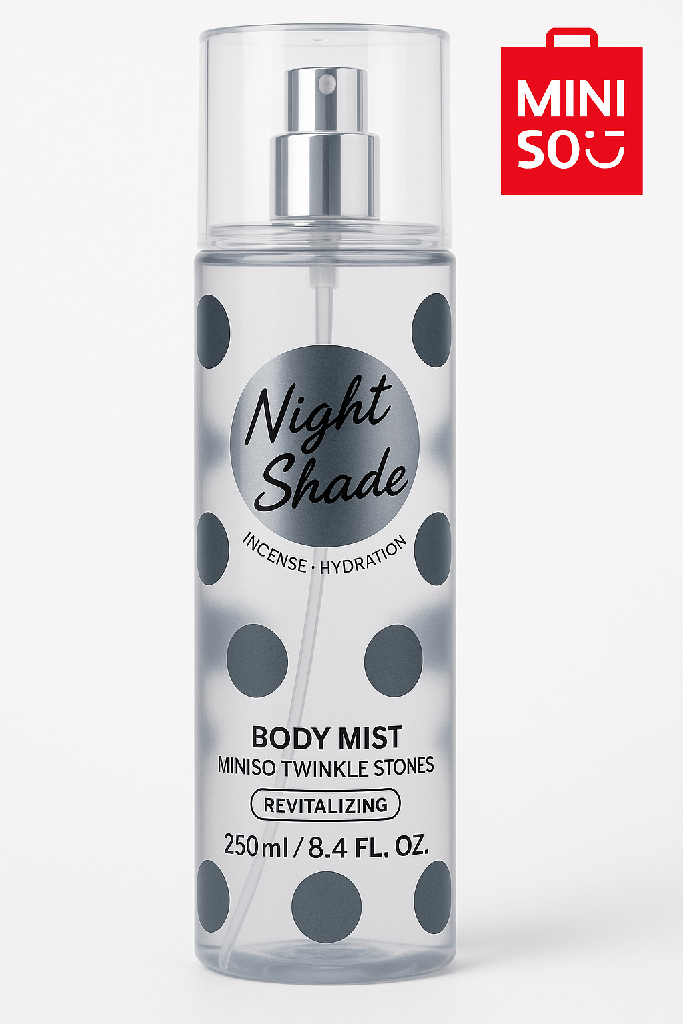 Body Mist Miniso Twinkle Stones(Night Shade)