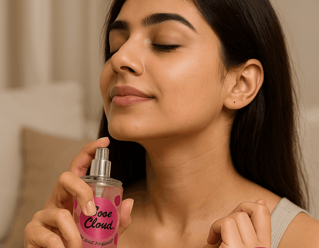 Body Mist Miniso Twinkle Stones(Rose Cloud)