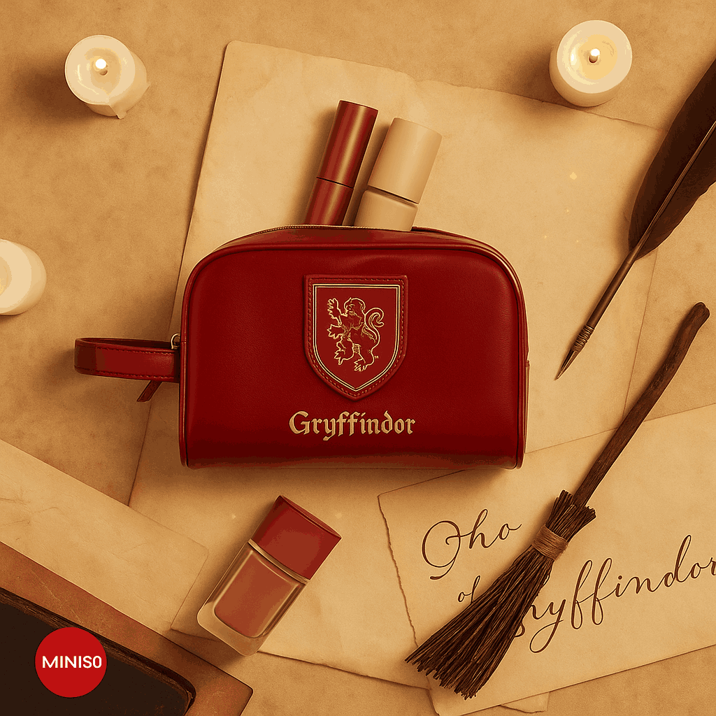 Harry Potter Rectangle Makeup Bag (Red)