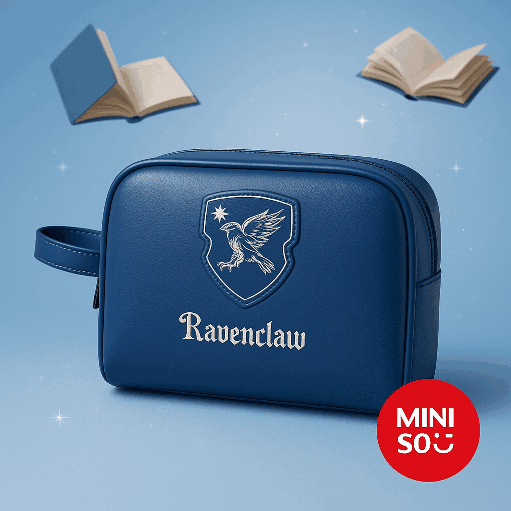 Harry Potter Rectangle Makeup Bag (Blue)