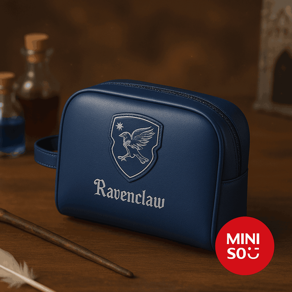 Harry Potter Rectangle Makeup Bag (Blue)