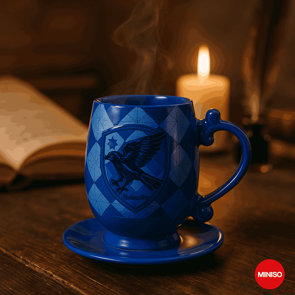 Harry Potter Ceramic Mug & Saucer Set (450ML)(Blue)