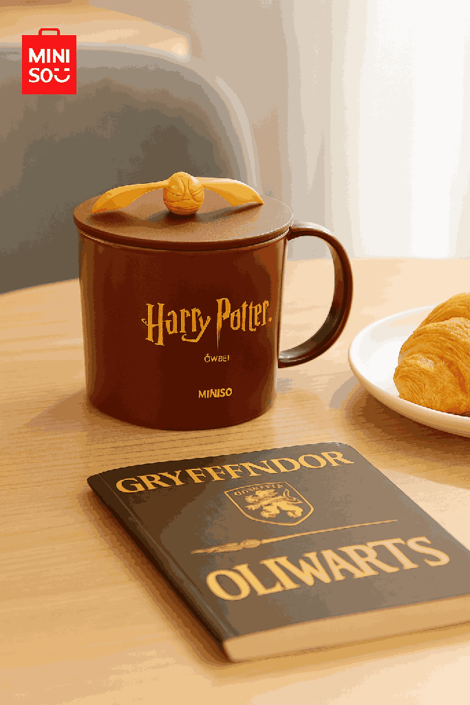 Harry Potter Ceramic Cup With Lid (490ML)
