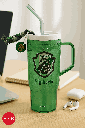 Harry Potter Plastic Tumbler With Straw(1250ML)(Green)