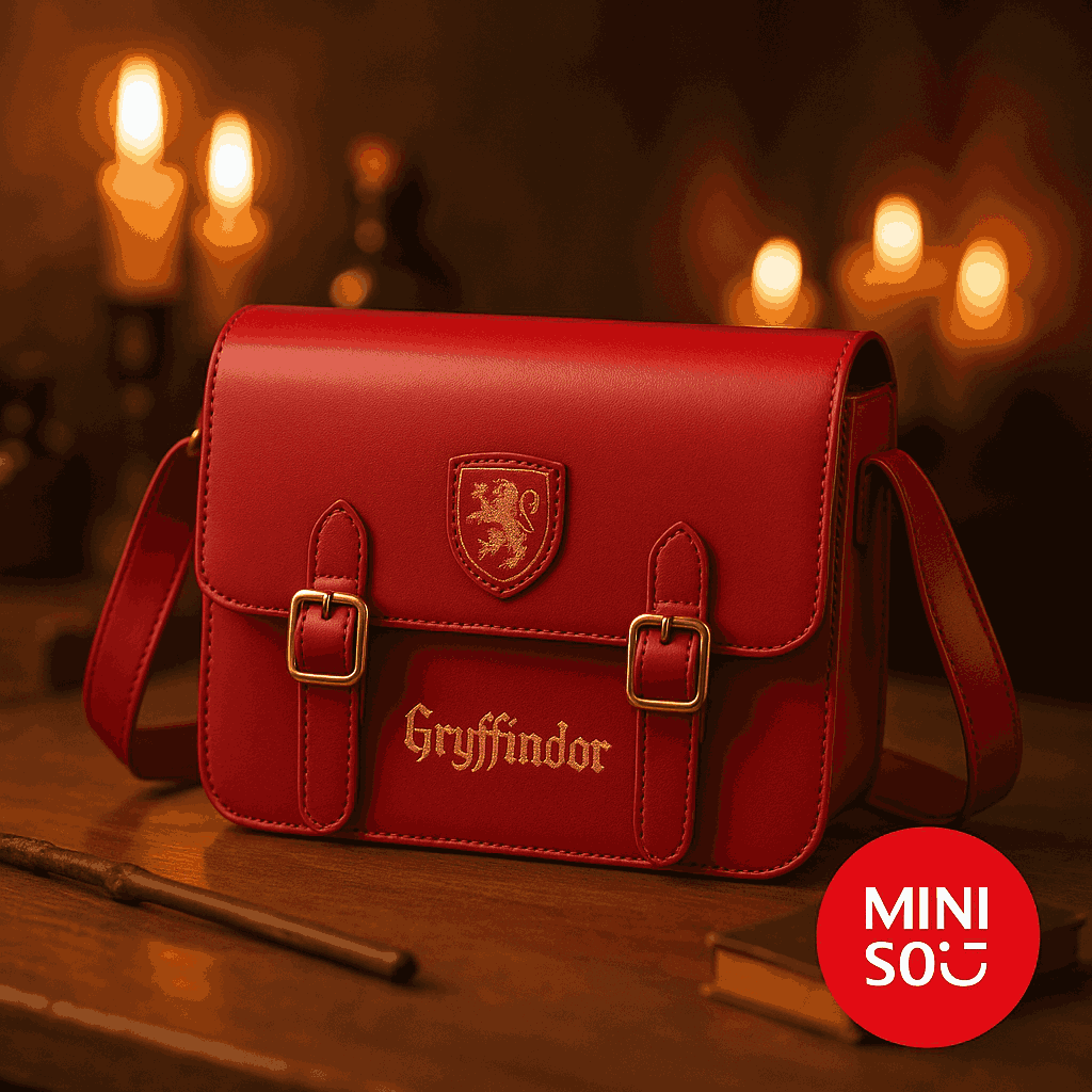Harry Potter Preppy Style Crossbody Bag (Red)