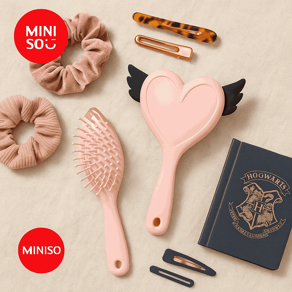 Harry Potter Owl Heart Paddle Brush