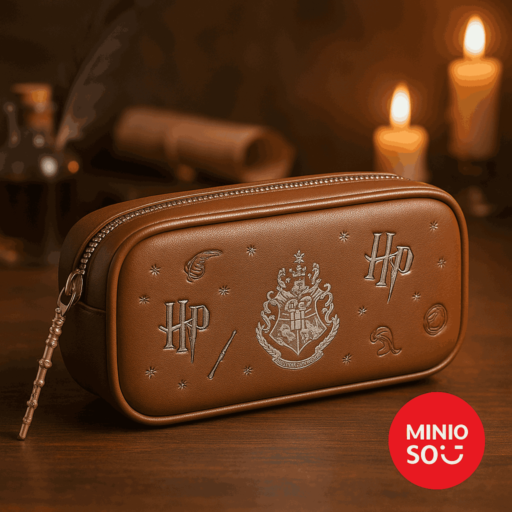 Harry Potter Embossed Silver-Stamping Stationery Case (Brown)