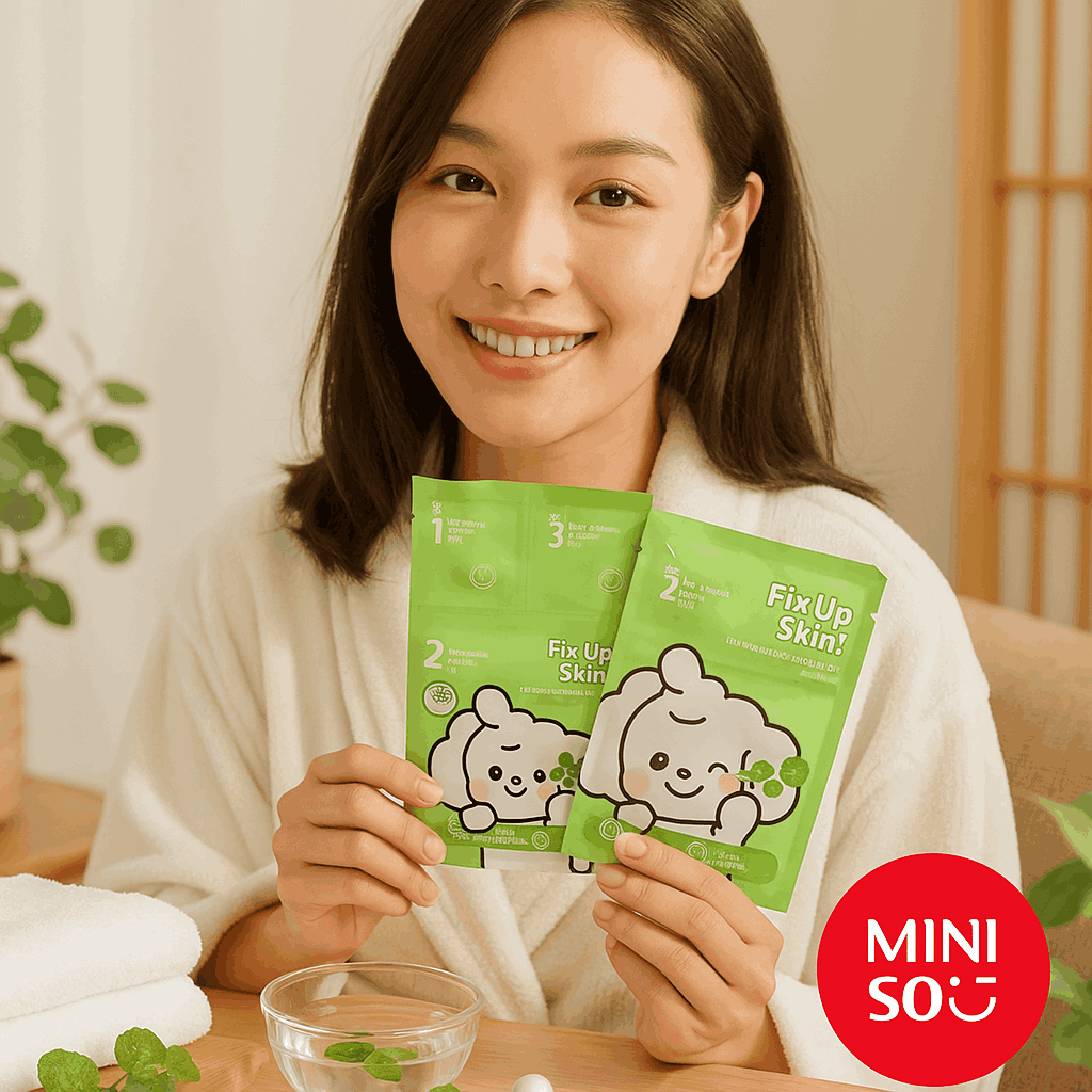 Miniso Skin Renewal Facial Mask(CICA)Pack Of 2