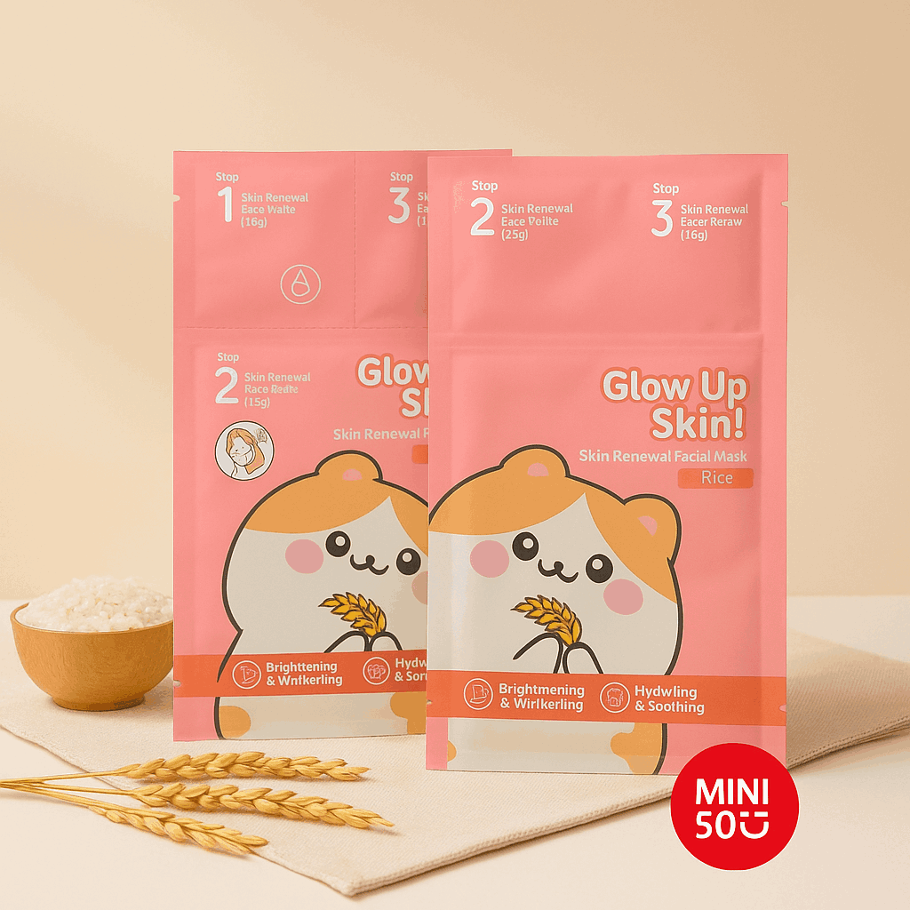 Miniso Skin Renewal Facial Mask(Rice)Pack Of 2