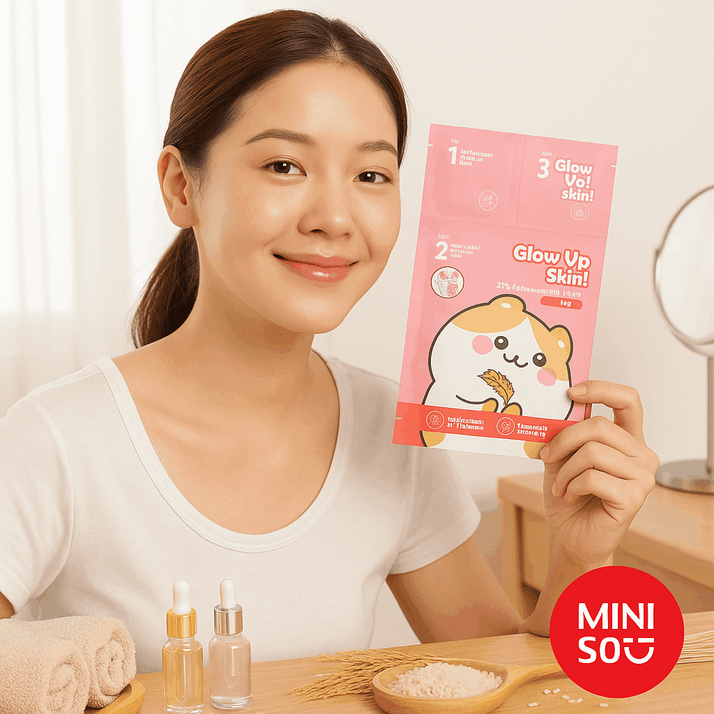 Miniso Skin Renewal Facial Mask(Rice)Pack Of 2
