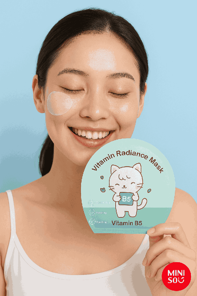 Miniso Vitamin Radiance Mask (Vitamin B5)Pack Of 2