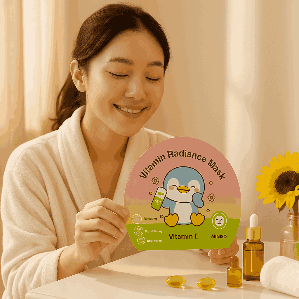 Miniso Vitamin Radiance Mask (Vitamin E)Pack Of 2