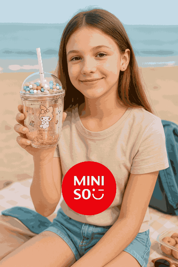 Sanrio Characters Portable Water Bottle (435ML) (Pink)