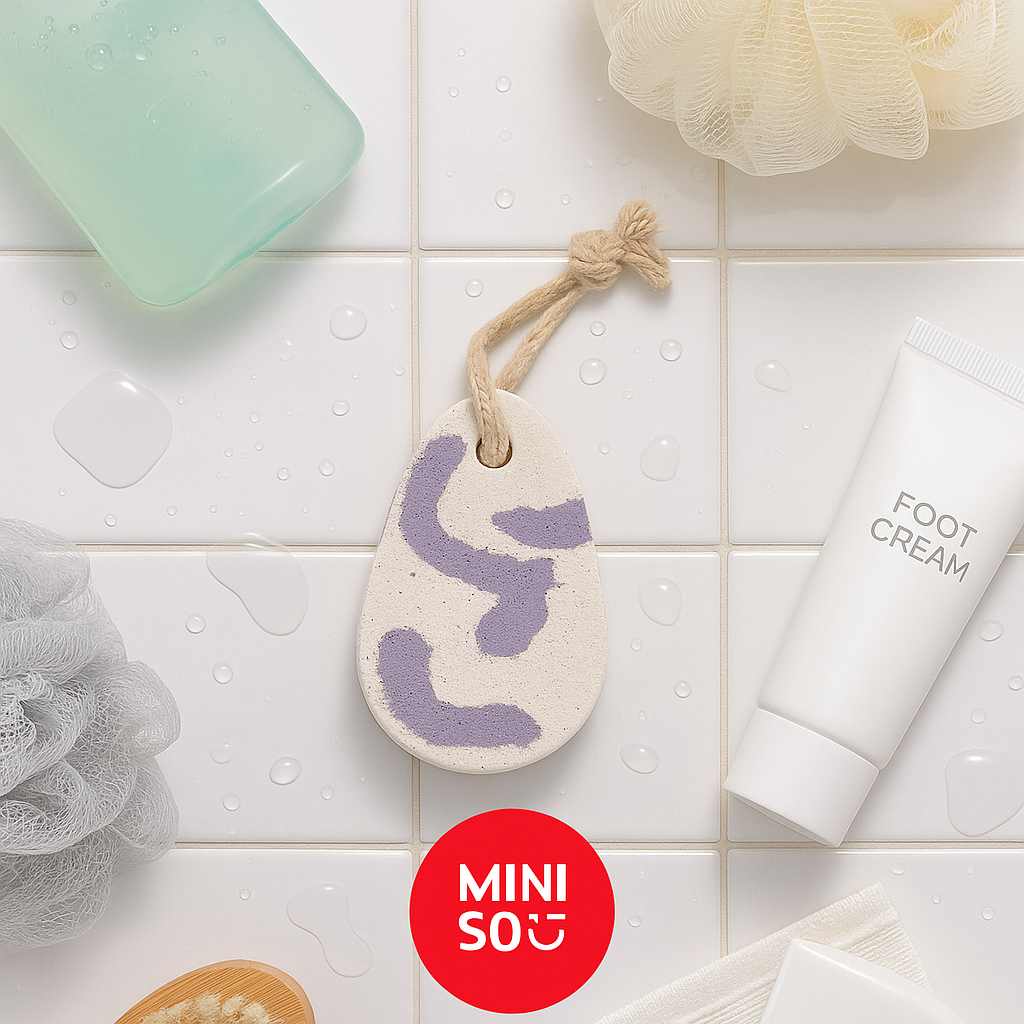 Foot Pumice Stone With Hanging Rope Miniso