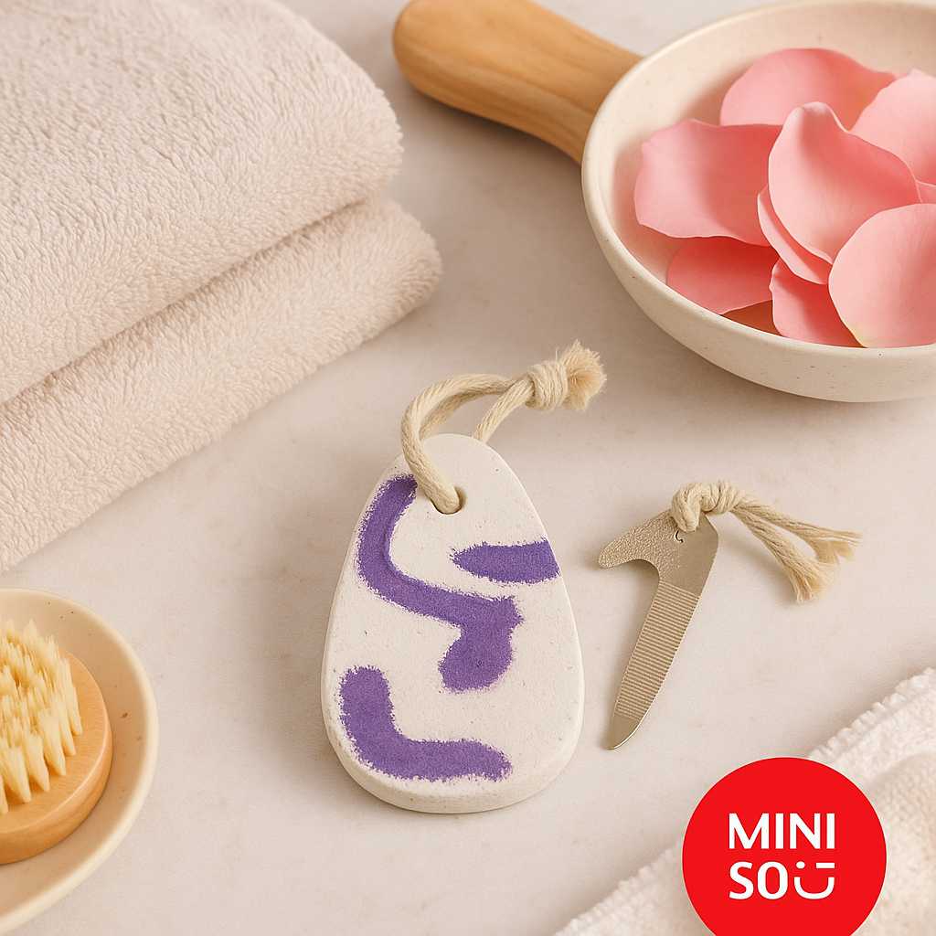 Foot Pumice Stone With Hanging Rope Miniso