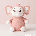 Sitting Elephant Plush Toy 30CM(Pink) 