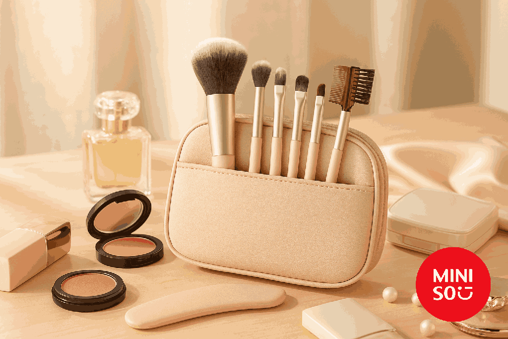 Portable Makeup Brushes Set (7 Pieces)