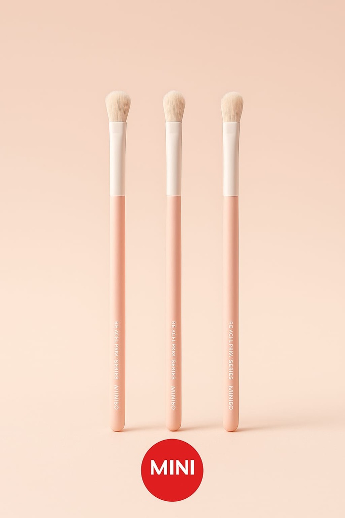 Peach Pink Series Eyeshadow Brushes Set (3 Pieces)