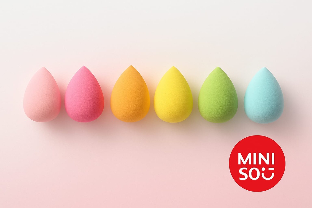 Miniso Colorful Series Makeup Sponges Set(6 Pieces) Miniso