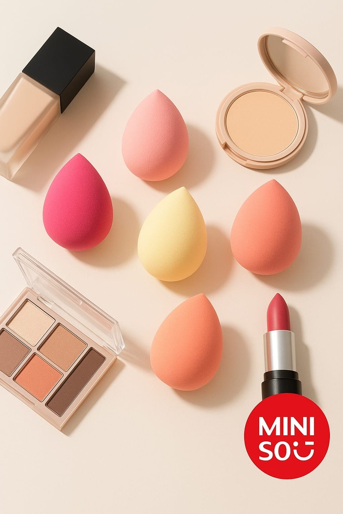 Miniso Colorful Series Makeup Sponges Set(6 Pieces) Miniso