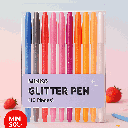 Miniso Glitter Pen (10 Pieces)Miniso