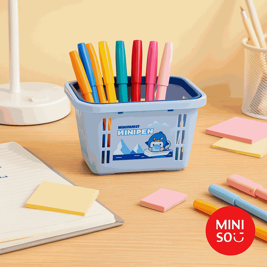 Mini Family Mini Pen Mini Basket Miniso