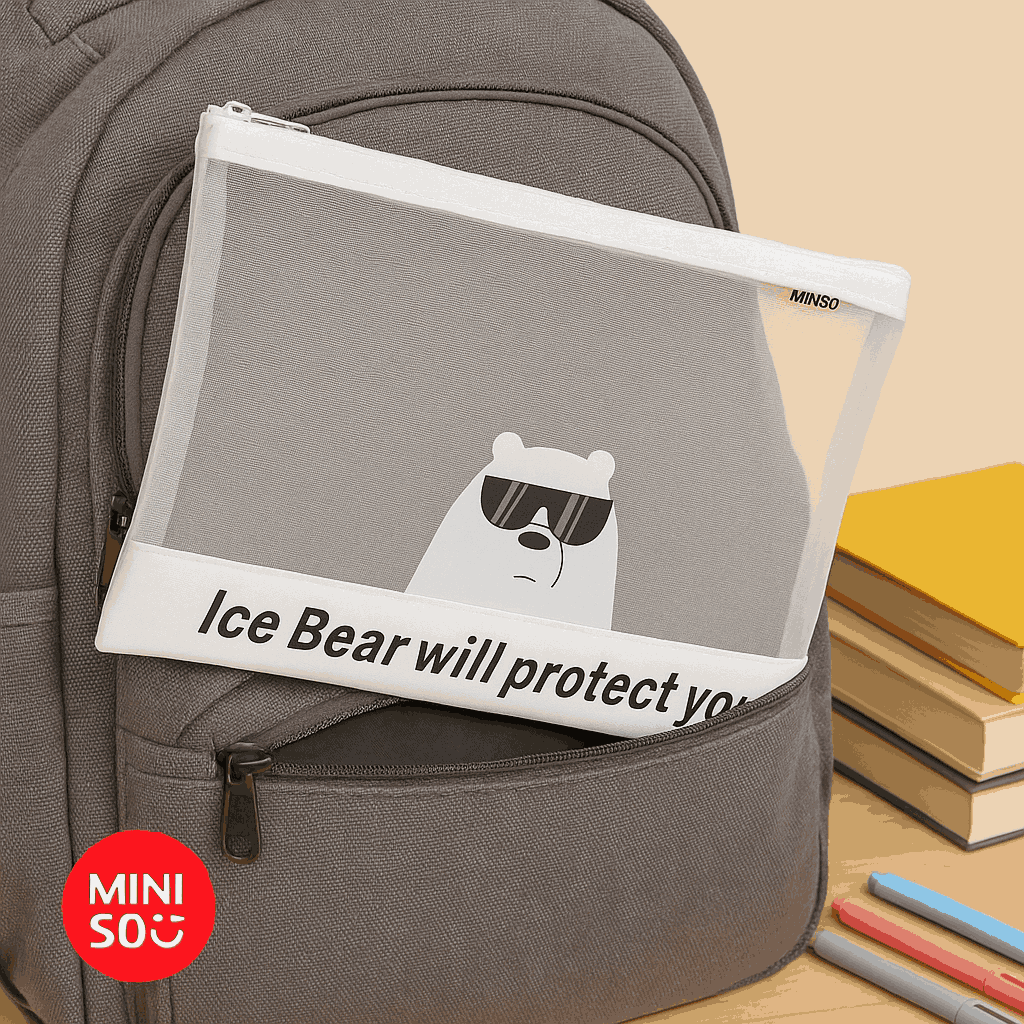 We Bare Bears -A6 Document Bag(Ice Bear)