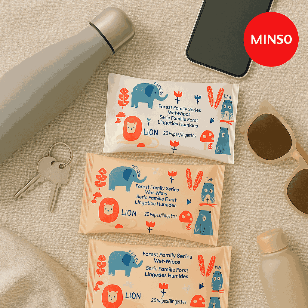 Forest Family Series Wet Wipes (20 Wipes*5 Packs)