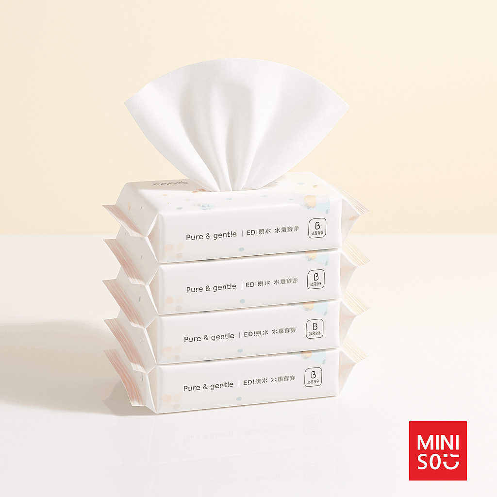 Baby Holiday Baby Thick Soft Wet Wipes (8 Wipes*8 Packs)