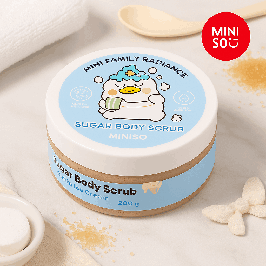 MINI FAMILY Radiance Sugar Body Scrub 200G(Vanilla Ice Cream)