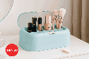 Macaron Series Large Dustproof Makeup Organizer (Blue)